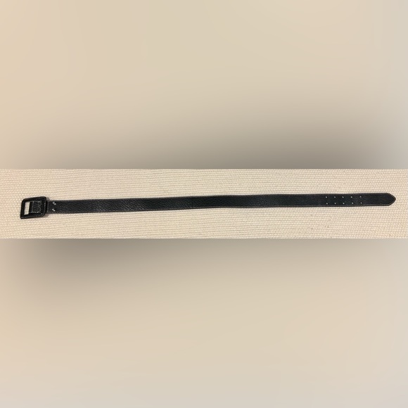 Talbots Belt Black Leather with Classic Leather Buckle Size S - Picture 7 of 9